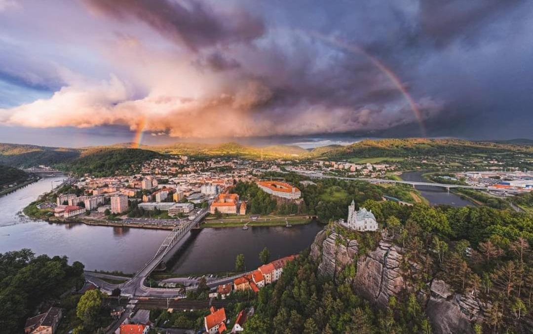 Chata Chlumik Decin Kültér fotó